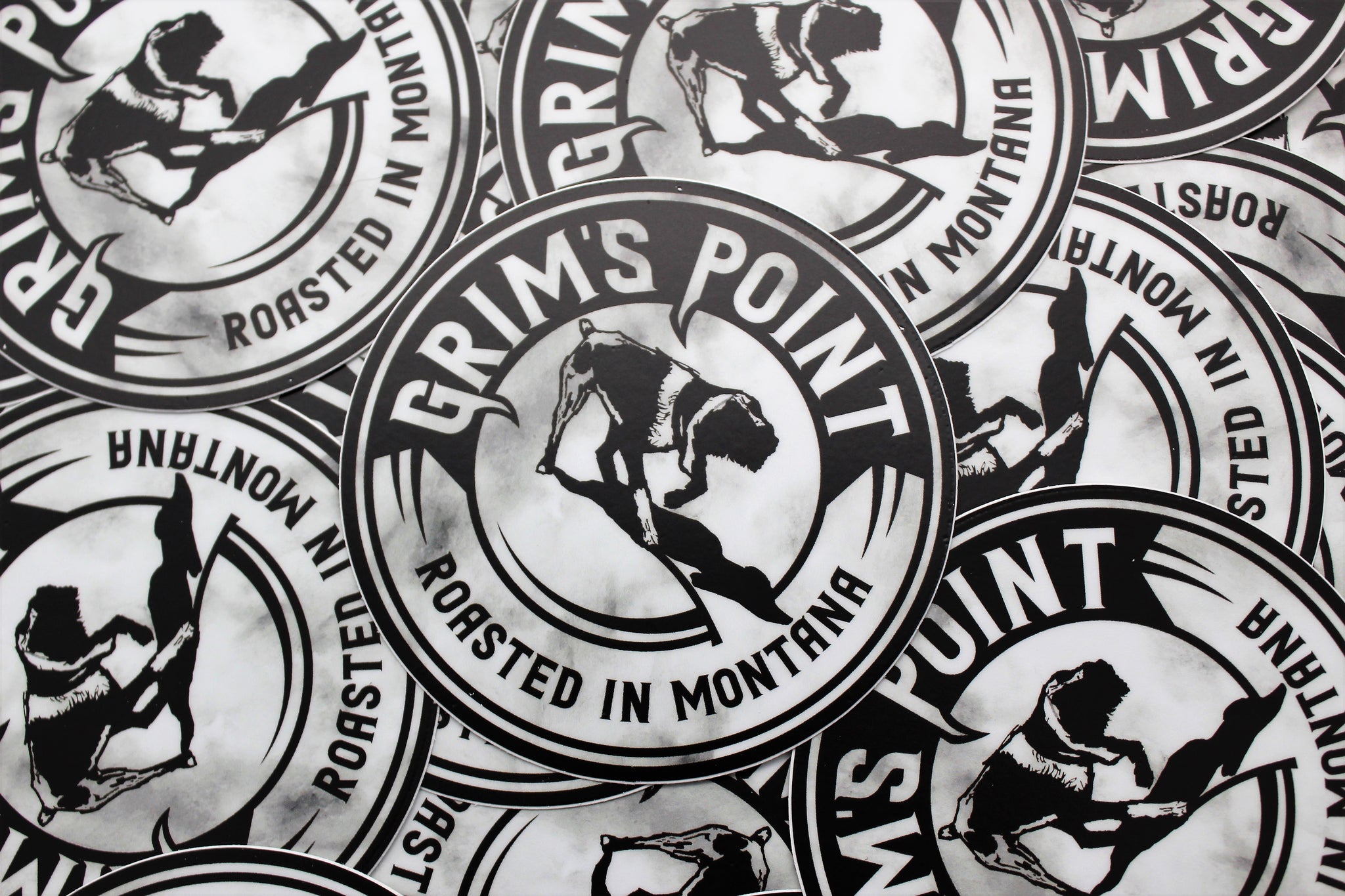 Grim's Point Sticker